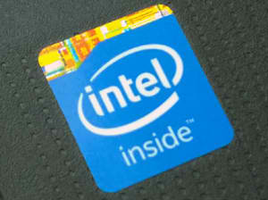 Sticker on a Laptop with Intel Celeron N2830 / N2840