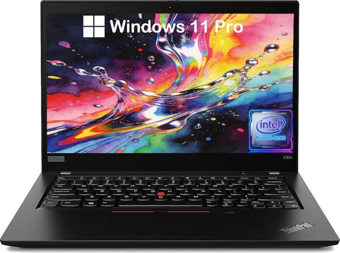 Lenovo Thinkpad X390 Laptop, Windows 11, Core i5-8265, 8GB DDR4 RAM, 256GB SSD, 13.3 FHD (1920 x 1080) Display (Renewed)
